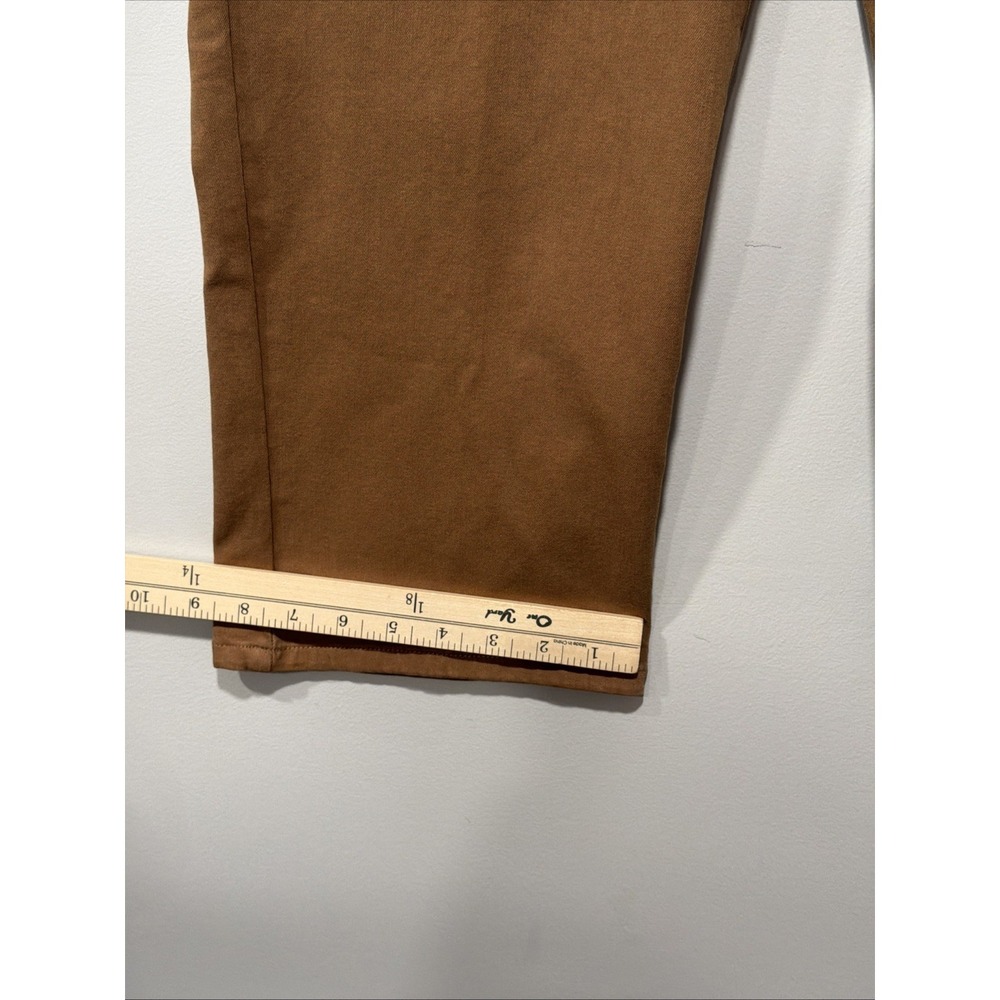 John Mark NWT Capri Woman's 6P Brown Button Up Pockets Stretch Cotton‎ Blend - Picture 8 of 11